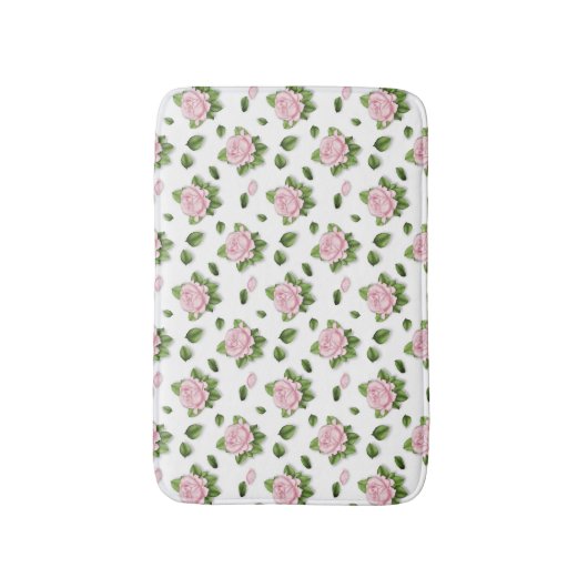 Aangepaste Roos Bath Mat (Voorkant Verticaal)