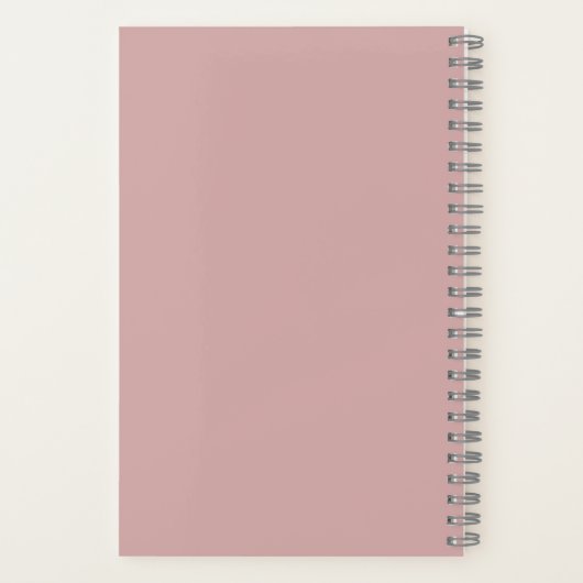 Aangepaste Roos Bedrijfs Logo en naam werknemer Notitieboek (Achterkant)