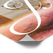 Aangepaste Roos Gold Abstracte overlay serie Foto Poster (Hoek)