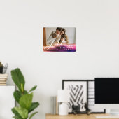 Aangepaste Roos Gold Abstracte overlay serie Foto Poster (Thuiskantoor)