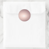 Aangepaste Roos Gold Blank Sjabloon Jouw tekst toe Ronde Sticker (Tas)