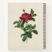 Aangepaste  Roos-gravering Notitieboek (Achterkant)