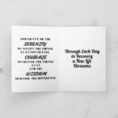 Aangepaste Roos Herstel Mijlpaal Kaart (Binnen)