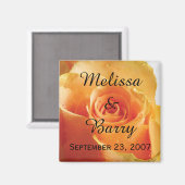 Aangepaste Roos voor peach Magneet (Voorkant / Achterkant)