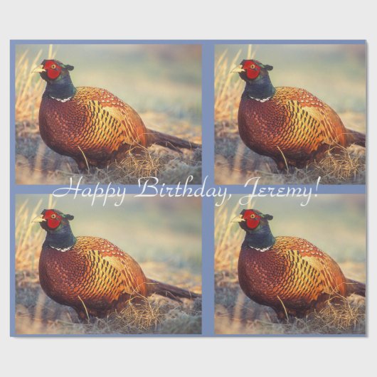 Aangepaste Rooster Fheasant Cadeaupapier (Vlak)
