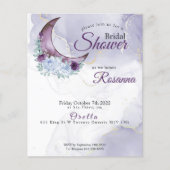 Aangepaste Rosanna-2 Rustic Crescent Moon Paarse (Voorkant)