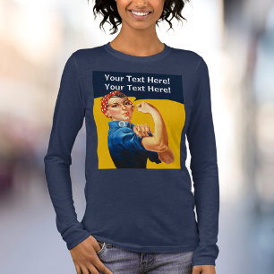 Aangepaste Rosie de Riveter Vintage Tri-Blend Shirt