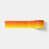 Aangepaste rossig oranje ombre satijnen lint (Voorkant)