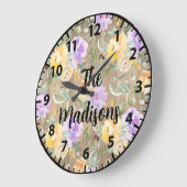 Aangepaste rotsbloemen Gele Paarse Rozen Grote Klok (Hoek)