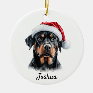 Aangepaste Rottweiler Hond  Keramisch Ornament