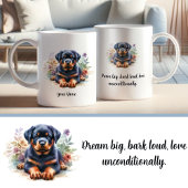 Aangepaste Rottweiler Mok met Inspirerend Quote