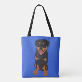 Aangepaste rottweiler tote bag (Achterkant)