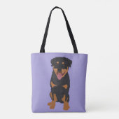 Aangepaste rottweiler tote bag (Achterkant)