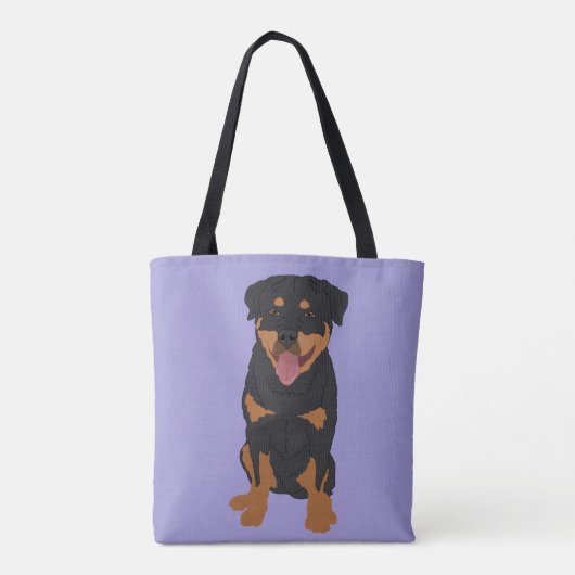 Aangepaste rottweiler tote bag (Achterkant)