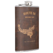Aangepaste Route 66 Eeuwfeest Kaart Reizen Heupfles (Rechts)