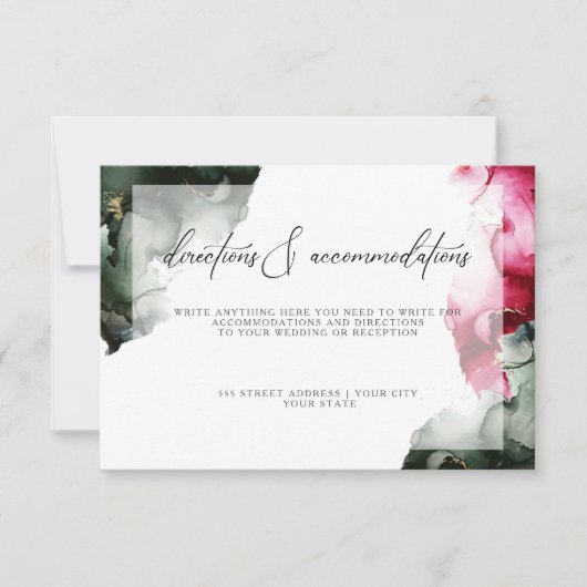 Aangepaste routebeschrijving Abstract Crimson en S Kaart (Voorkant)