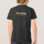 Aangepaste Rowing Lover Rower Crew Locatie Datum N Tri-Blend Shirt (Achterkant)