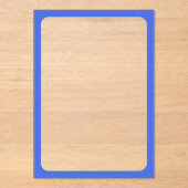 Aangepaste Royal Blue Acryl Lijst Uitnodigen Acryl Uitnodigingen (Voorkant)