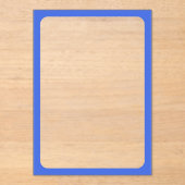 Aangepaste Royal Blue Acryl Lijst Uitnodigen Uitnodigingen (Voorkant)