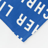 Aangepaste Royal Blue Gepersonaliseerde Zoon Baby  Fleece Deken (Hoek)