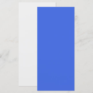 Aangepaste Royal Blue & White Flat Menu