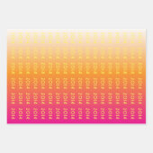 Aangepaste roze 2-gradiënt-verpakkings-papierenset inpakpapier vel (Voorkant 2)