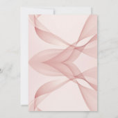 Aangepaste Roze Abstracte Golf Eerste Verjaardag Kaart (Achterkant)