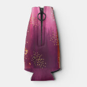 Aangepaste roze anananas Glitter Flesjeskoeler (Achterkant)