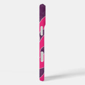 Aangepaste Roze Aubergine Damast Liefdesvogel Patr Case-Mate iPhone Case (Achterkant / Rechts)