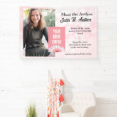 Aangepaste Roze Auteur Promotiebanner Spandoek (Insitu)