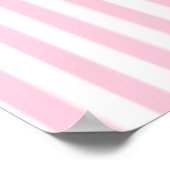 Aangepaste roze Baby shower Poster (Hoek)