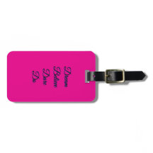 Aangepaste Roze Bagage Label - Gepersonaliseerde L
