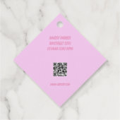 Aangepaste roze bakkerij cupakes Labels (Achterkant)