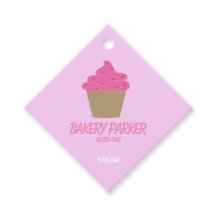 Aangepaste roze bakkerij cupakes Labels