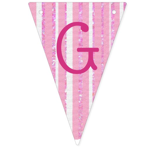 Aangepaste roze Ballerina Birthday Banner (Tweede vlag)