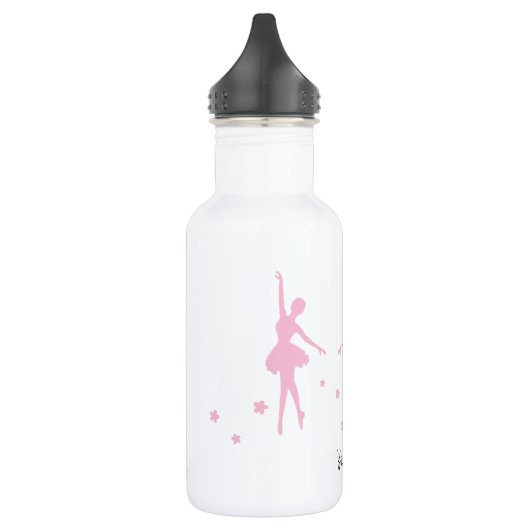Aangepaste roze ballerinas waterfles  (Links)