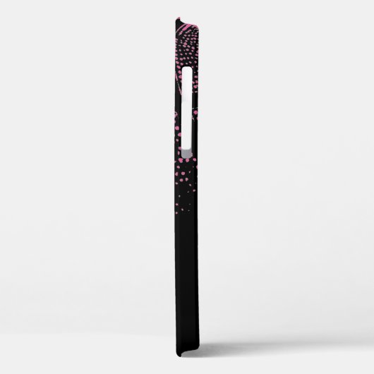 Aangepaste roze basketbal-truc nummer iPhone-draag Case-Mate iPhone Case (Achterkant / Links)