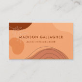 Aangepaste Roze Beige Bruin Esthetische Profession Visitekaartje (Voorkant)