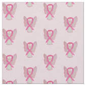 Aangepaste roze bewustmakingsribbon-borstkankerver stof (Close Up)