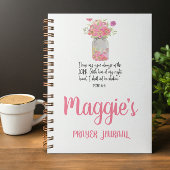 Aangepaste roze bijbel Verse Spiral Notitieboek