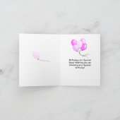 Aangepaste Roze & Blauw Schattigee Olifant Verjaar (Binnen)