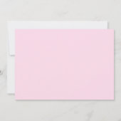 Aangepaste Roze Bloem Save The Date (Achterkant)
