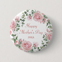 Aangepaste Roze Bloemen Gelukkige Moederdag