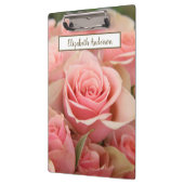 Aangepaste roze bloemen klembord (Links)