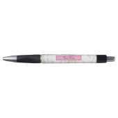 Aangepaste Roze Bloemen met Naam Pen (Voorkant)