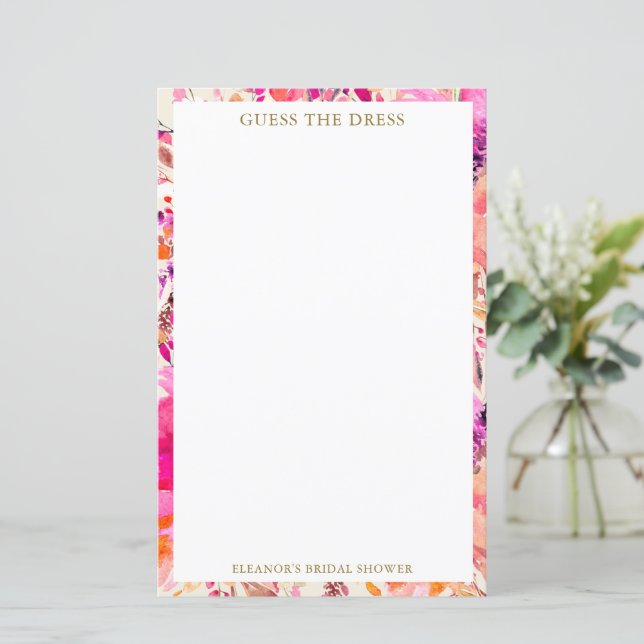 Aangepaste Roze Bloemstuk Raad het Bruidsjurk Brui (Staand voorkant)