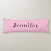 Aangepaste roze bloesem comfort kleur lichaamskussen (Voorkant)