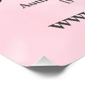 Aangepaste Roze Boek Ondertekening Auteur Boek Hoe Perfect Poster (Hoek)