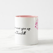 Aangepaste roze boom van de Mok van de Borstkanker (Center)