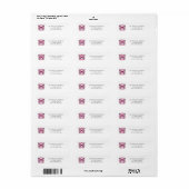 Aangepaste roze borstkanker etiket (Full Sheet)